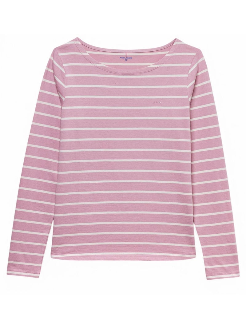 Mariniere manches longues - Terre de Marins Rose - Kiabi
