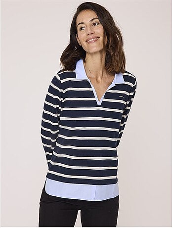 Mariniere manches longues 100% coton - Terre de Marins