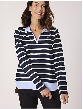 Mariniere manches longues 100% coton - Terre de Marins