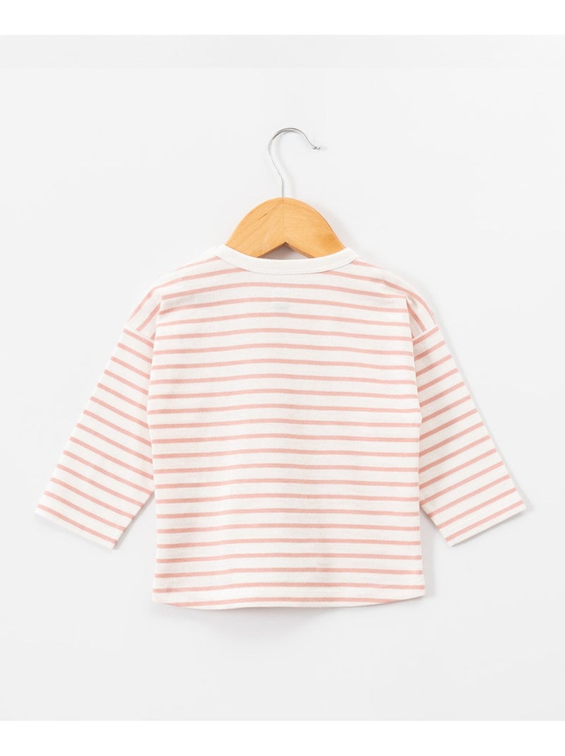 Mariniere manches longues 100% coton - Terre de Marins Blanc - Kiabi