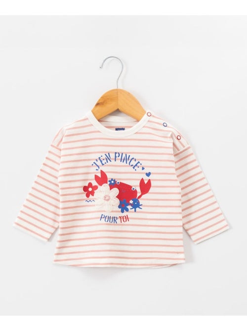 Mariniere manches longues 100% coton - terre de marins - Kiabi Mariniere manches longues 100% coton - terre de marins - Kiabi