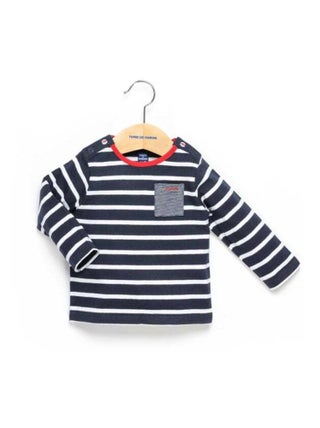Marinière manches longues bleu marine Bébé