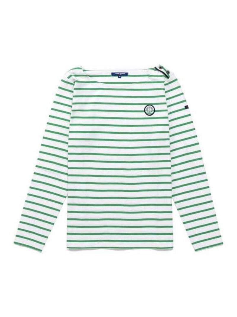 Marinière manches longues vert Femme Vert - Kiabi