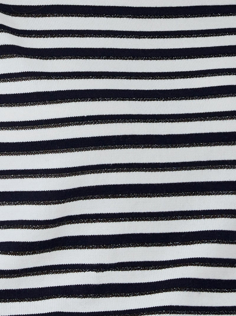 Marinière rayures brillantes - Damart Blanc - Kiabi