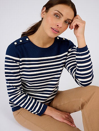 Marinière rayures brillantes - Damart