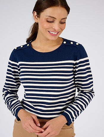 Marinière rayures brillantes - Damart