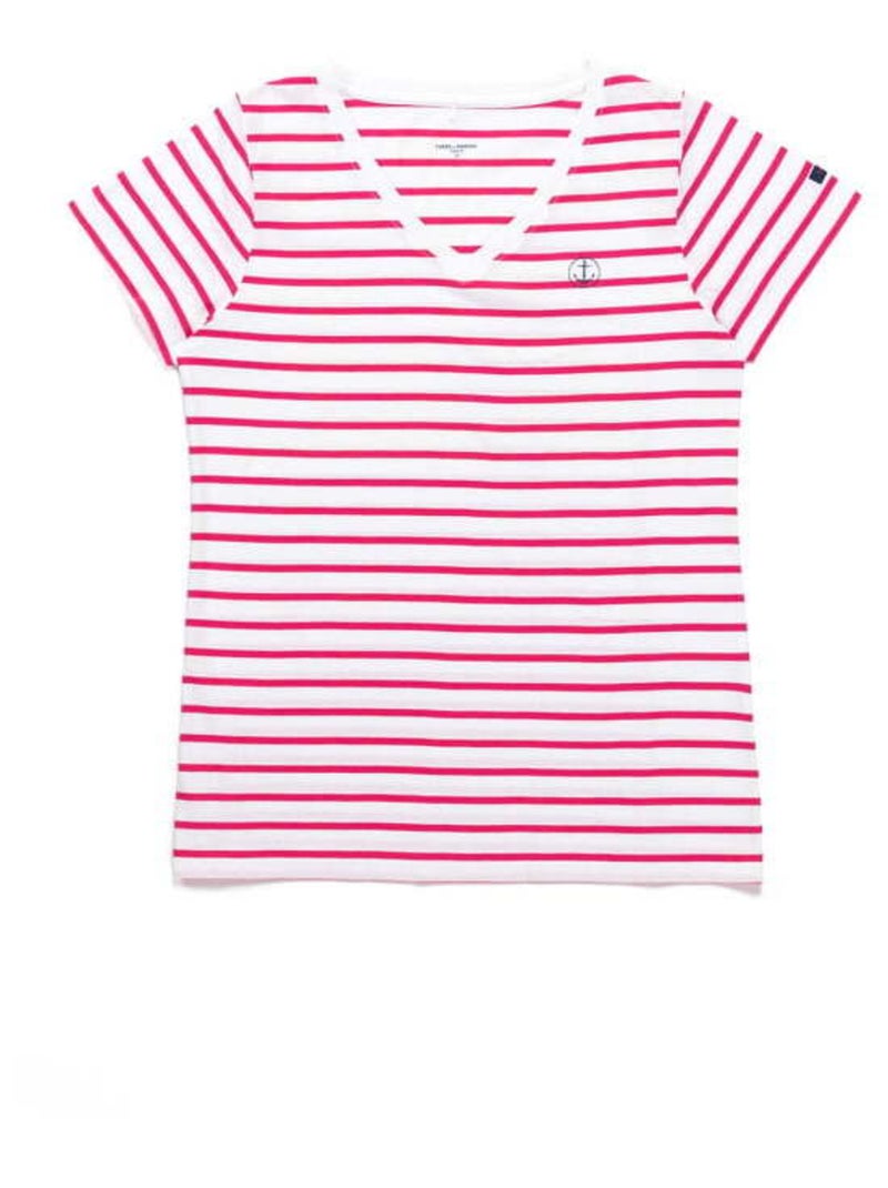 Marinière rose Femme Blanc Rose - Kiabi