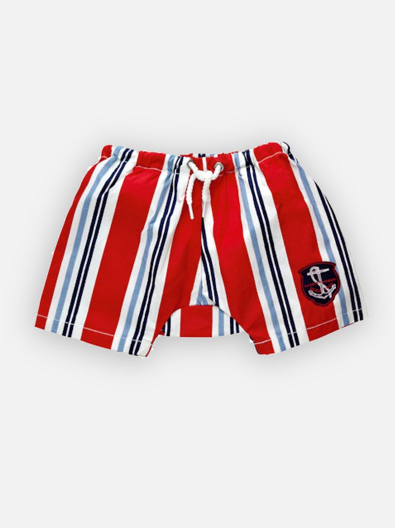Marino Short Double Protection Archimède Bleu - Kiabi