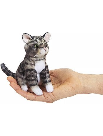 Marionnette à doigt chat tigré