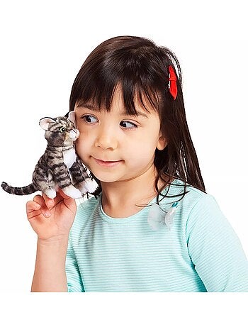 Marionnette à doigt chat tigré