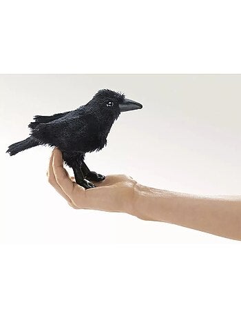 Marionnette à doigt Corbeau