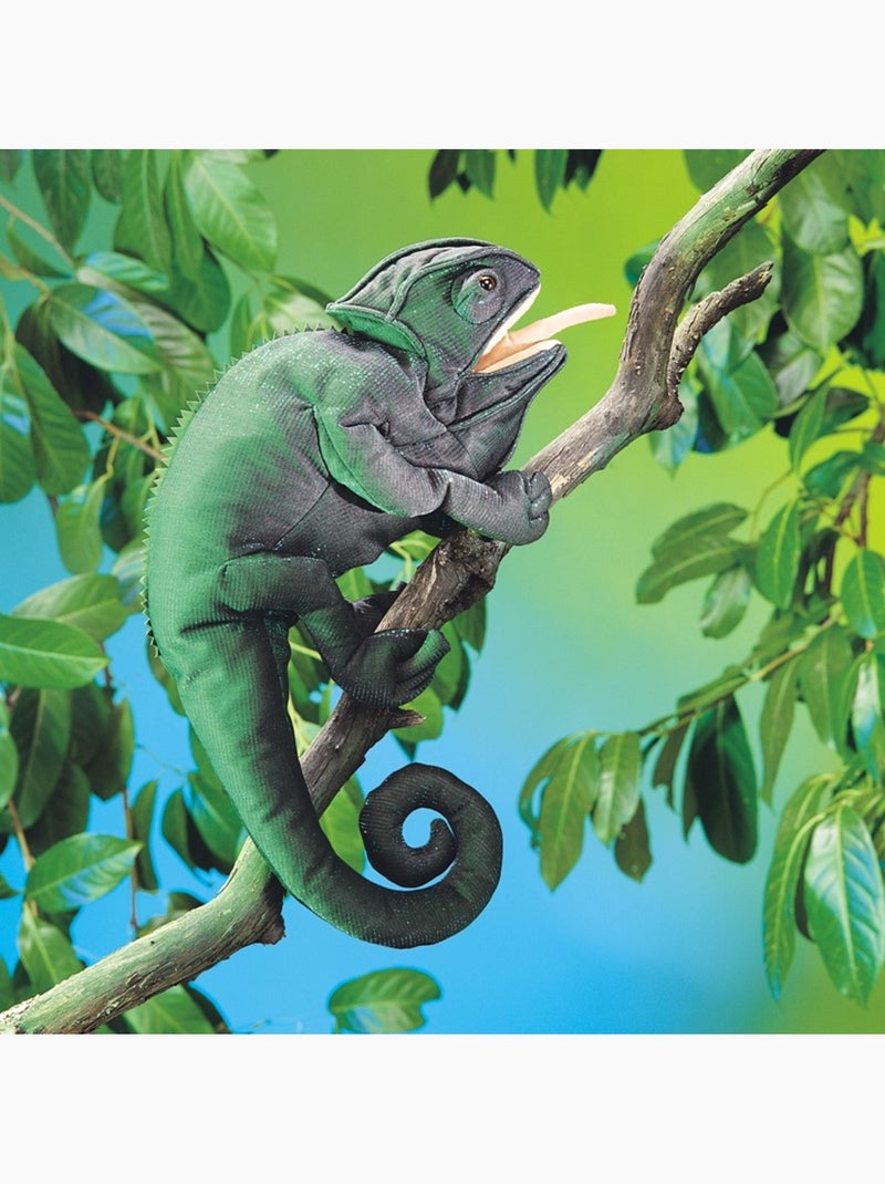 Marionnette à main caméléon Vert - Kiabi