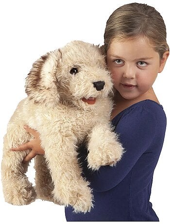 Marionnette à main Chien Labradoodle