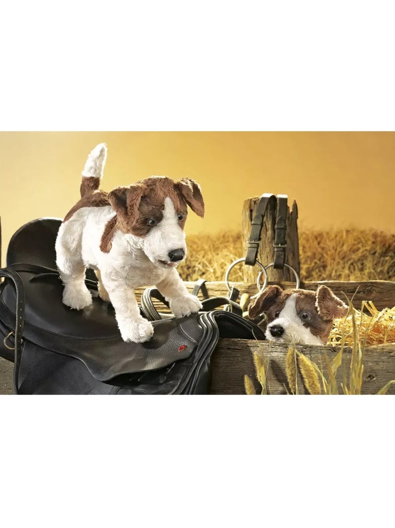 Marionnette à main Jack Russel Terrier Beige - Kiabi