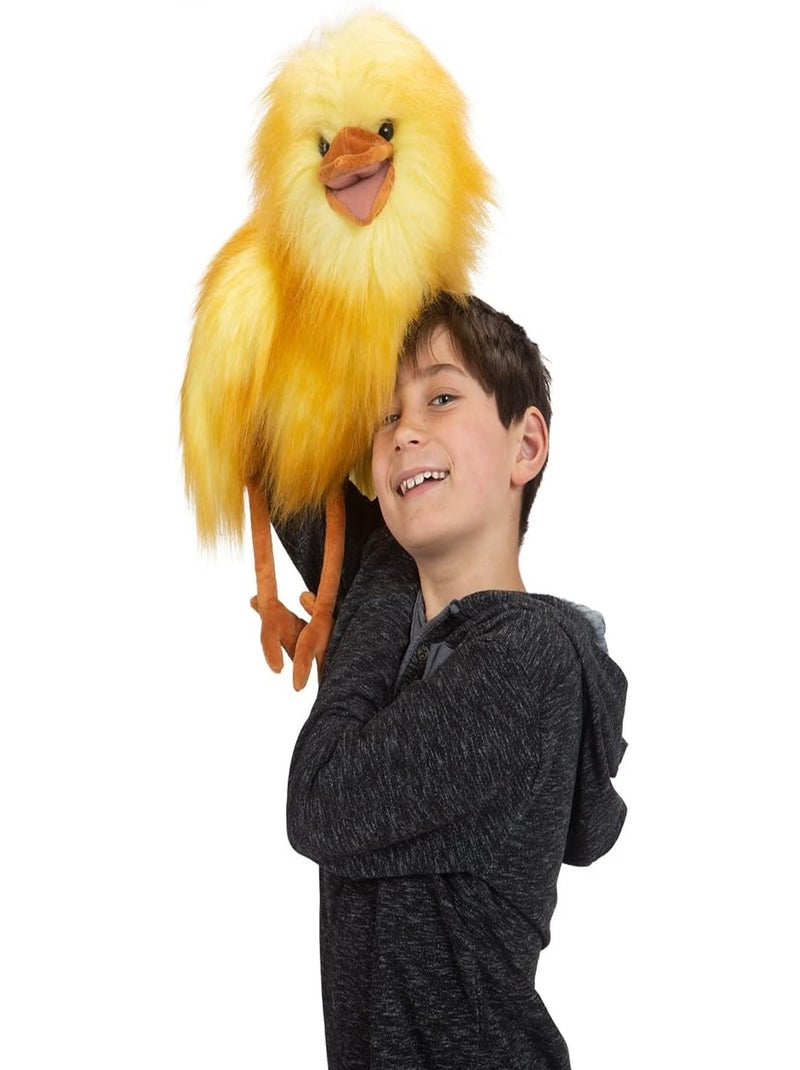 Marionnette à main Oiseau jaune Jaune - Kiabi