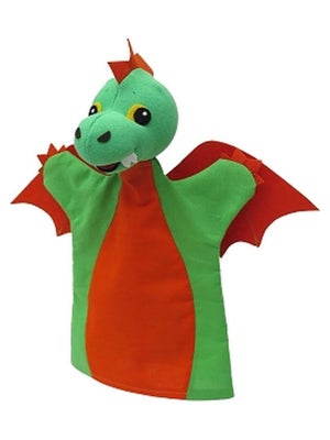 Marionnette Dragon 27 Cm Bass&Bass - Pour Enfants Dès La Naissance, Douce Et Colorée