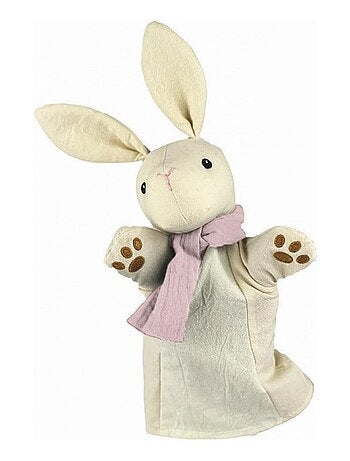 Marionnette Lapin blanc en coton