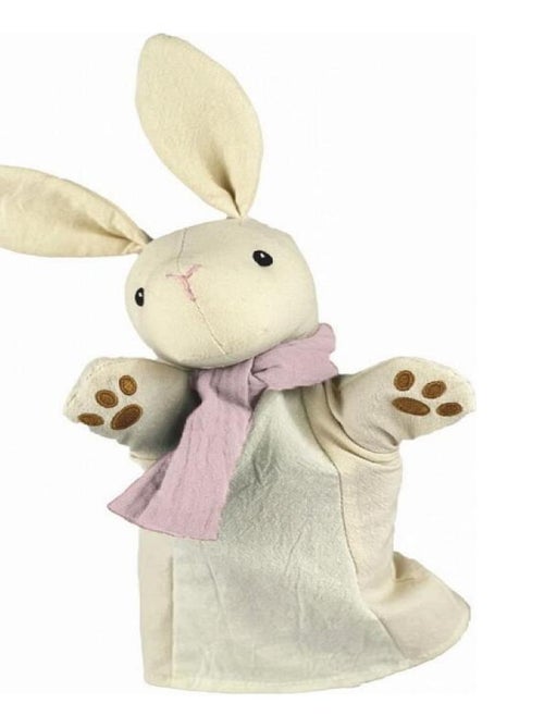 Marionnette Lapin blanc en coton - Kiabi