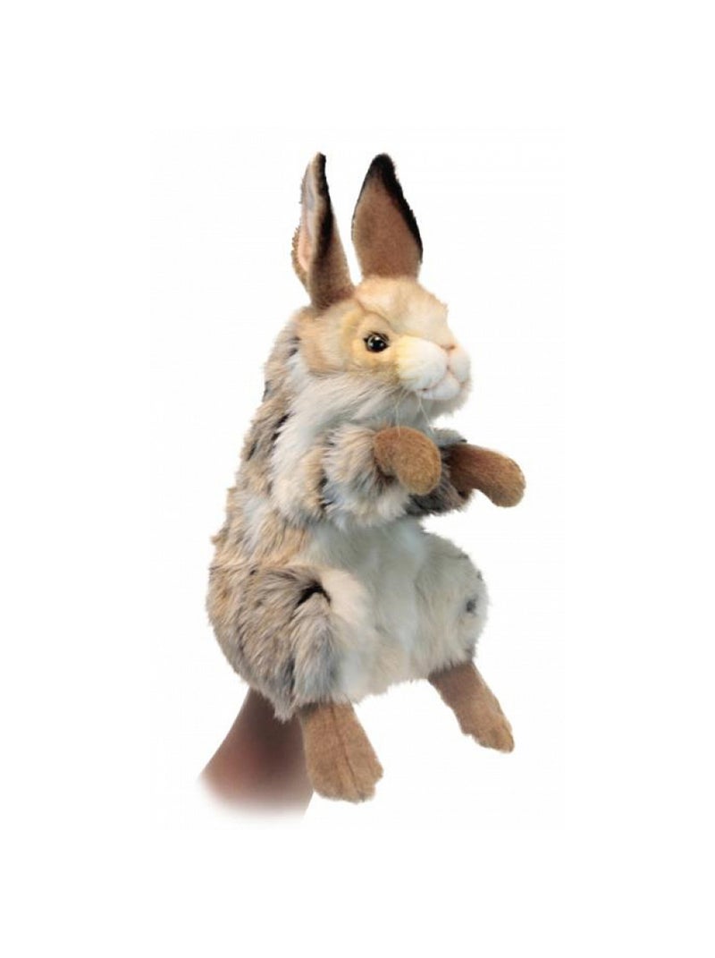 Marionnette Lapin tricolore Beige - Kiabi