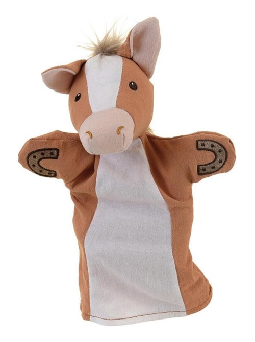 Marionnette le cheval en coton brode - Kiabi