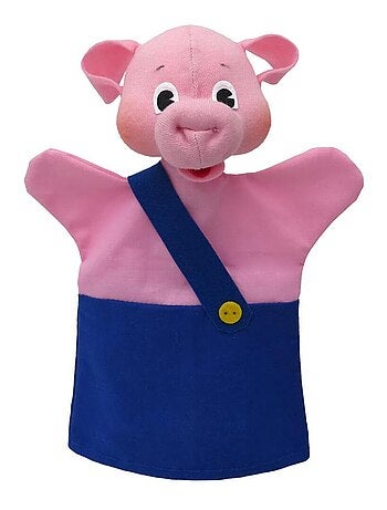 Marionnette Petit Cochon bleu