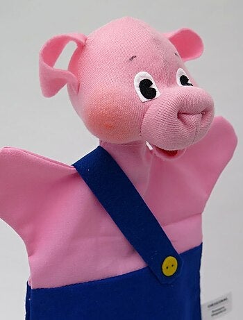 Marionnette Petit Cochon bleu