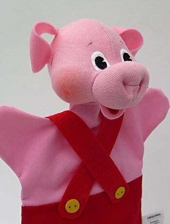 Marionnette Petit Cochon rouge