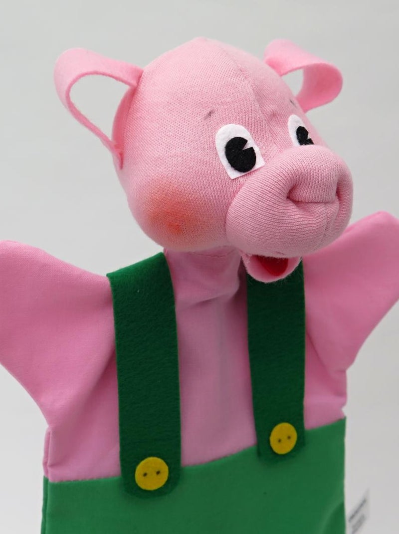 Marionnette Petit Cochon vert Vert - Kiabi