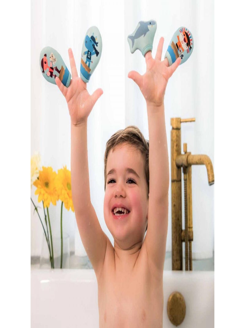 Marionnettes à doigt de bain Pirates Bleu - Kiabi