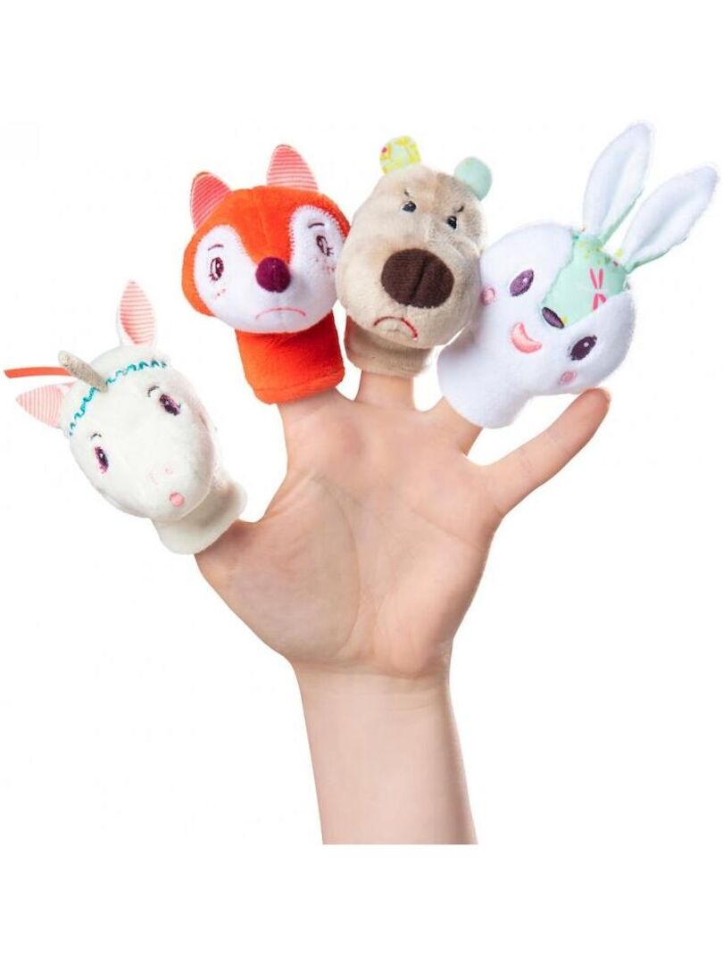 Lot de Marionnettes à Doigts Animaux pour Bébé et Tout-Petit - Jouets de Bain en Silicone Doux et Éducatifs - Cadeau Anniversaire Noël