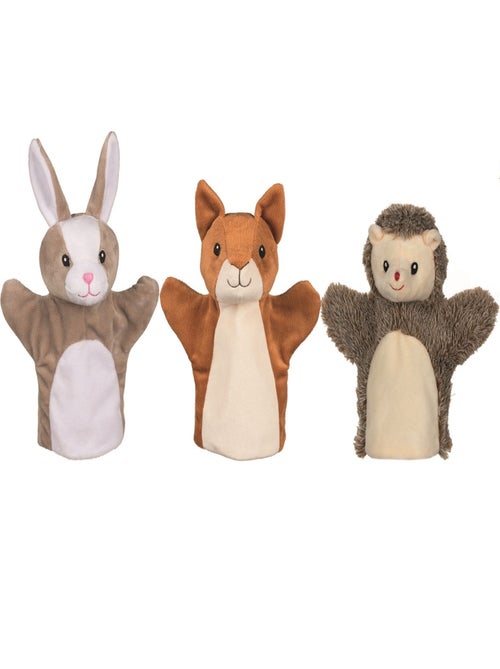 Marionnettes Écureuil, Lapin et Hérisson - Kiabi