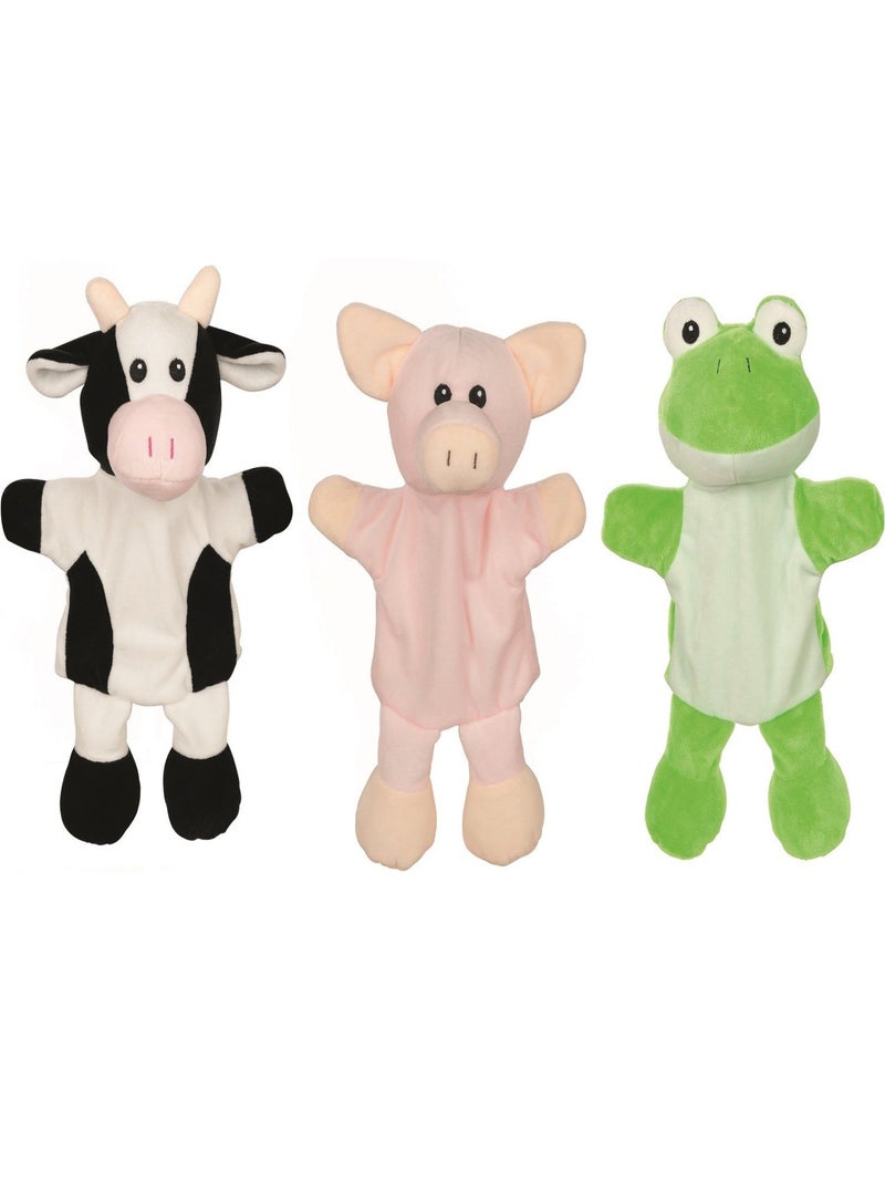 Marionnettes vache cochon grenouille Blanc - Kiabi