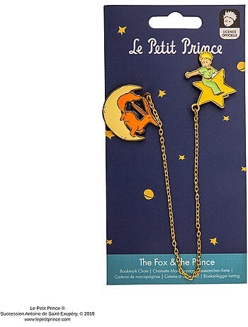 Marque-page Chaînette Le Renard et Le Prince - Le Petit Prince