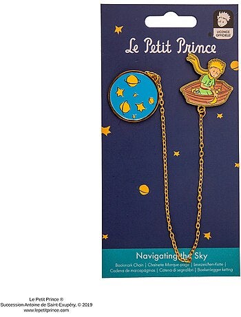 Marque-page Chaînette Naviguer dans le ciel - Le Petit Prince