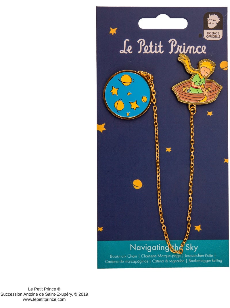 Marque-page Chaînette Naviguer dans le ciel - Le Petit Prince Doré - Kiabi