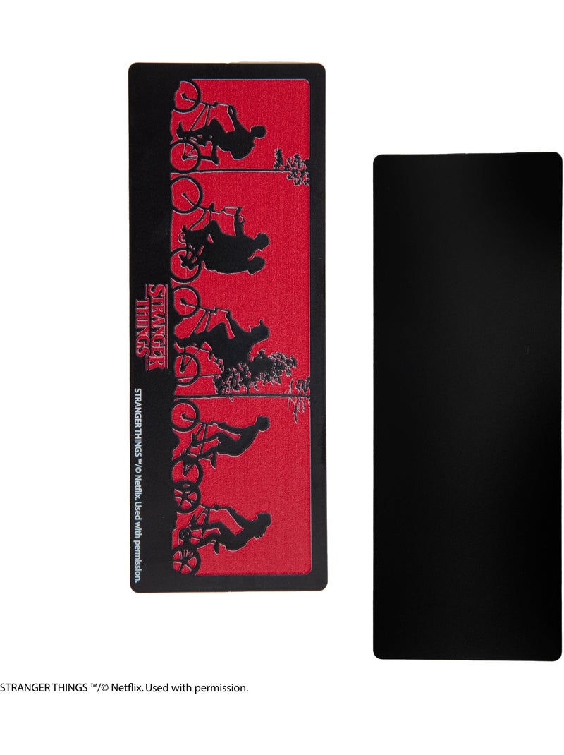 Marque-page en métal Silhouette - Stranger Things Rouge - Kiabi