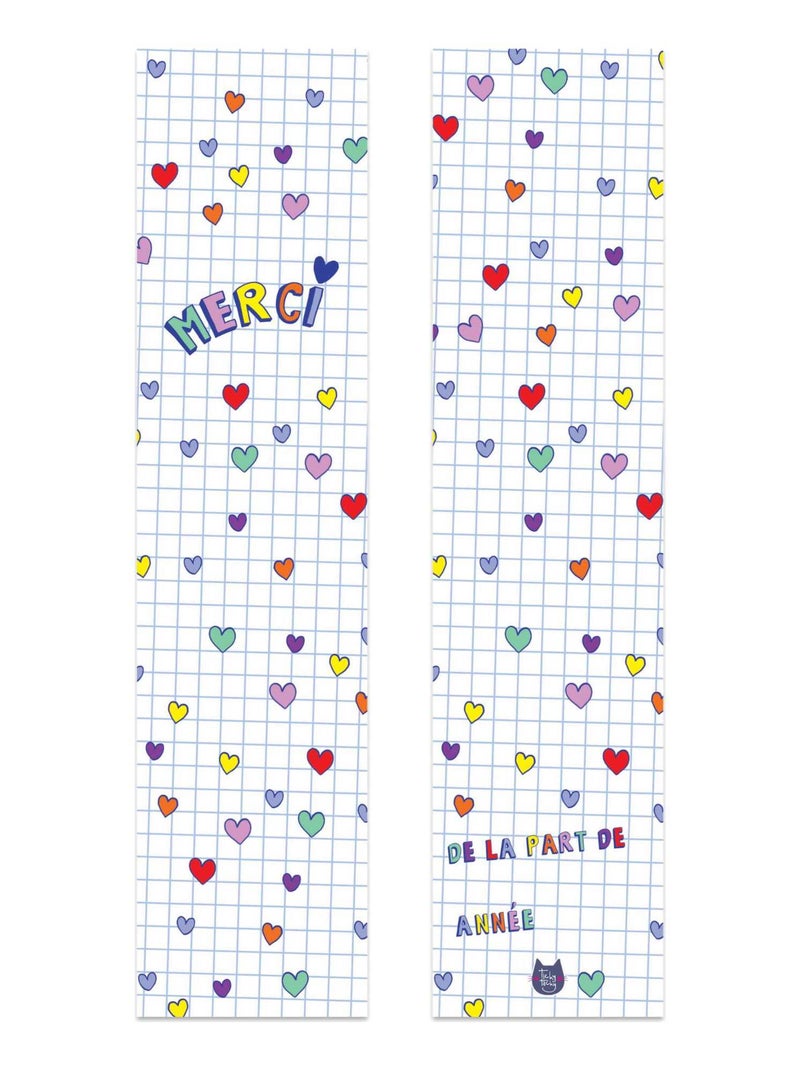 Marque Page Merci | Version Cœurs N/A - Kiabi