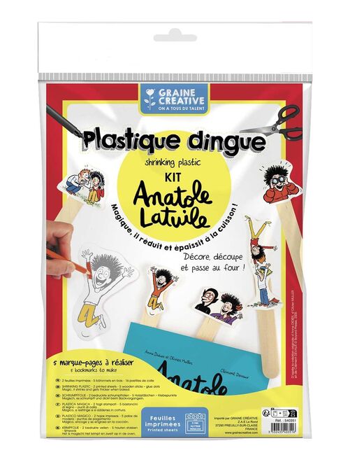 Marque-pages Anatole Latuile DIY en plastique - Kiabi