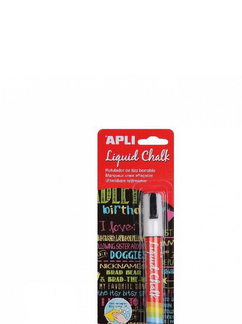 marqueur craie liquide effacable 5.5mm Rouge - Kiabi