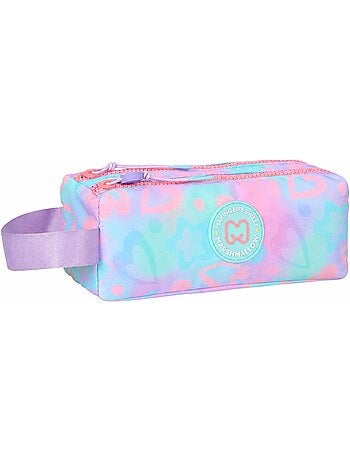 MARSHMALLOW Trousse scolaire double compartiment FUNNY LOVE Multicolore paste