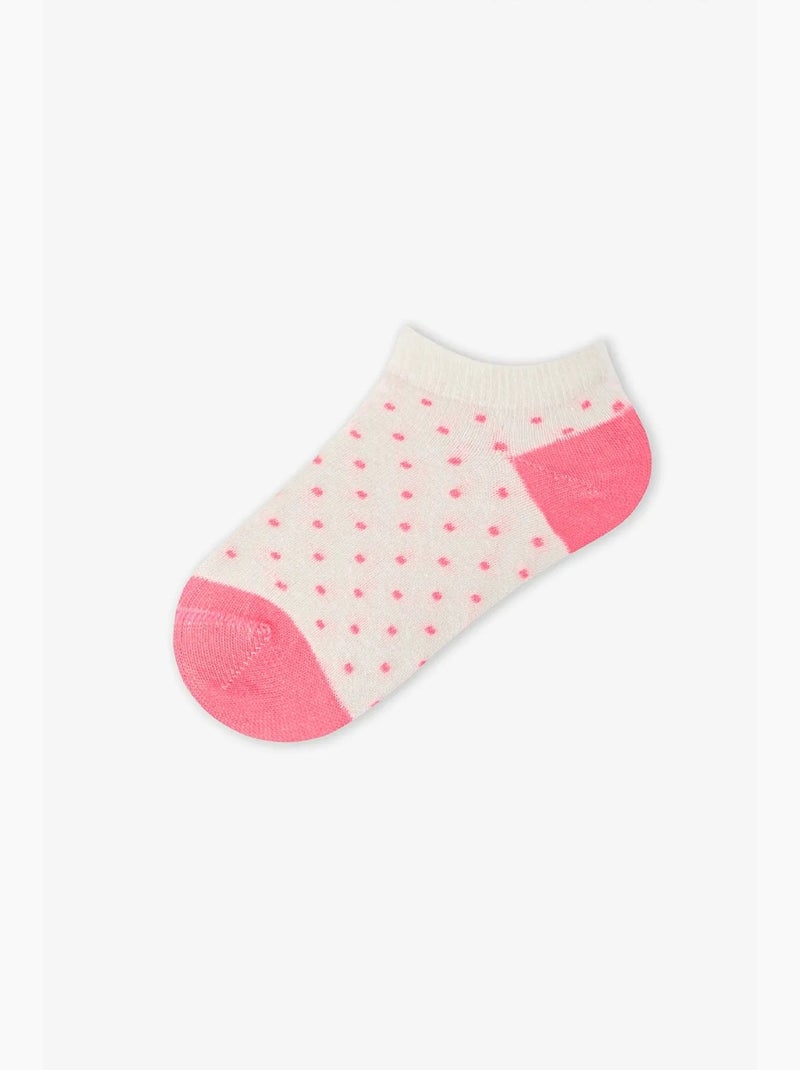 Marsmelov neon fun à motif géométrique, lot de 4 chaussettes invisibles penti Blanc Rose - Kiabi