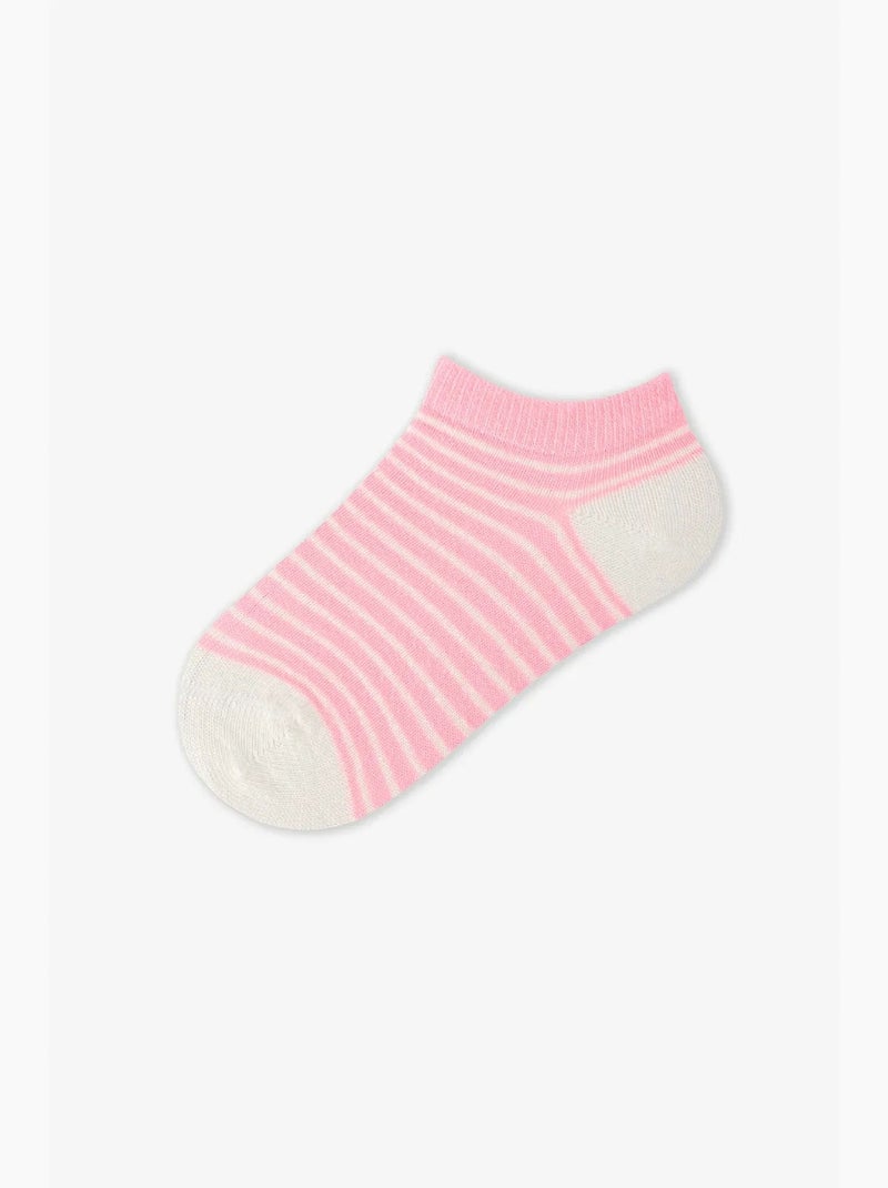 Marsmelov neon fun à motif géométrique, lot de 4 chaussettes invisibles penti Blanc Rose - Kiabi