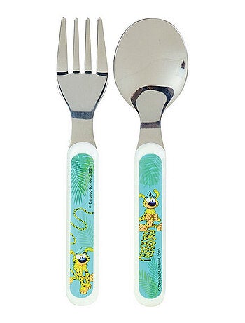 Marsupilami Ensemble Couverts Inox (Fourchette, Cuillere)