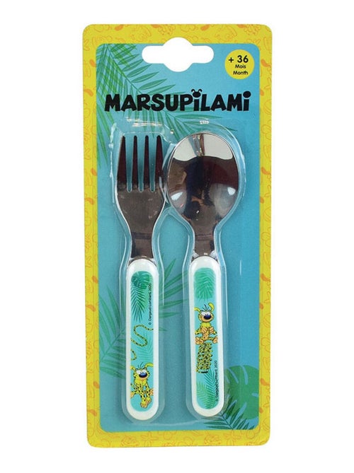 Marsupilami Ensemble Couverts Inox (Fourchette, Cuillere) - Kiabi