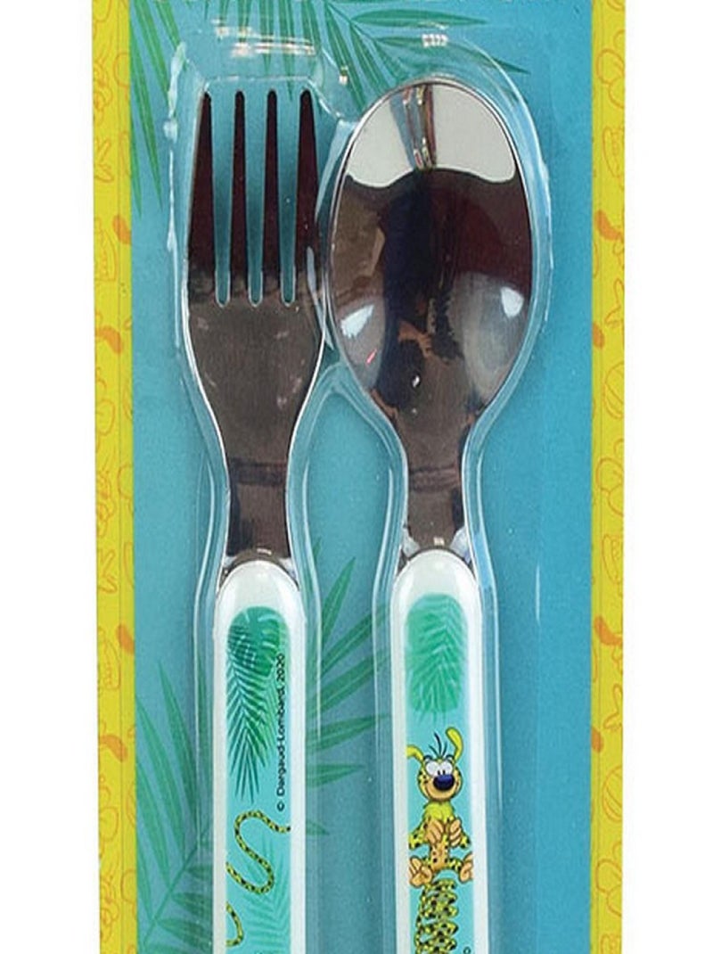 Marsupilami Ensemble Couverts Inox (Fourchette, Cuillere) Multicolore - Kiabi
