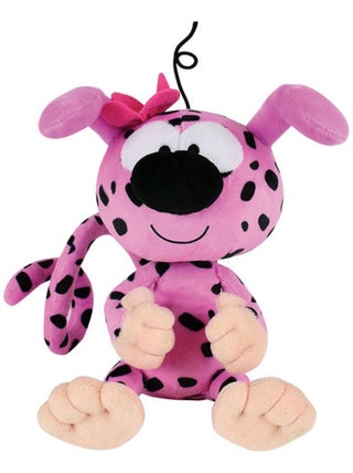 Marsupilami peluche rose toutes a l'ecole  et  24cm