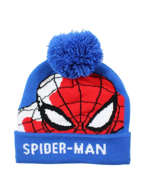 Marvel - Bonnet garçon avec pompon à imprimé - Kiabi