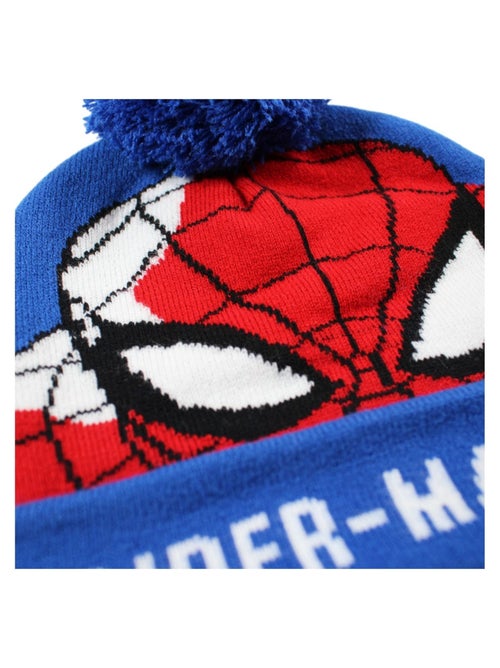 Marvel - Bonnet garçon avec pompon à imprimé - Kiabi