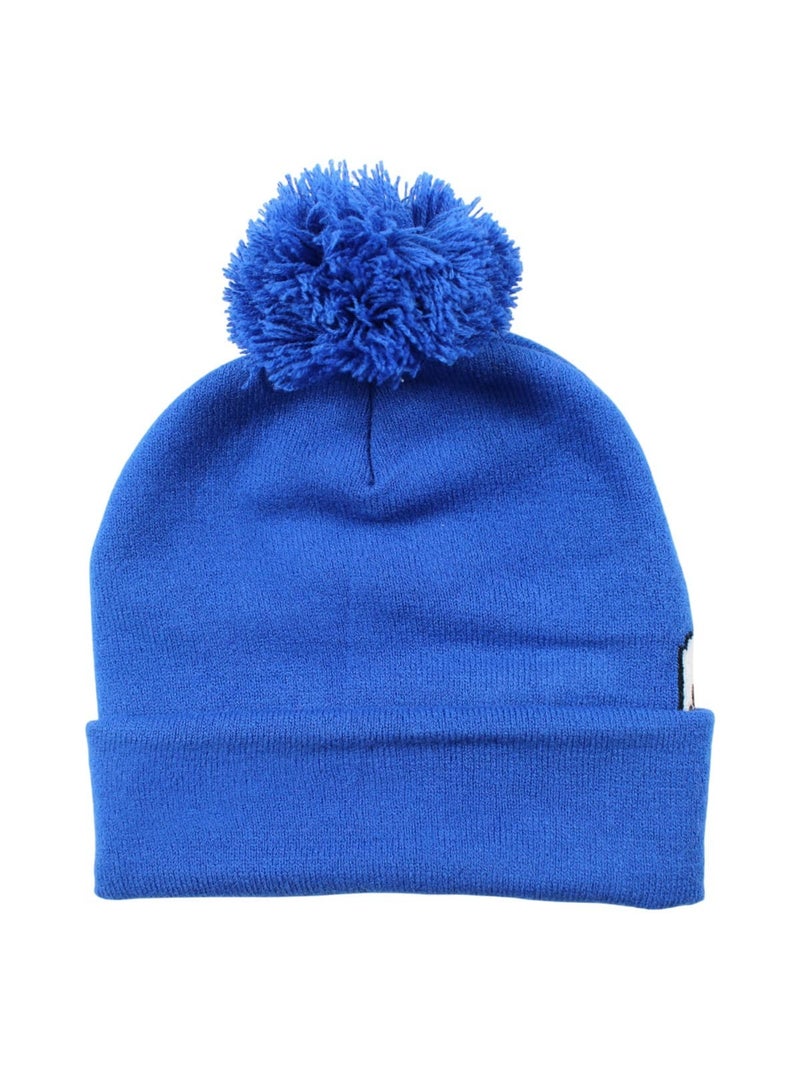 Marvel - Bonnet garçon avec pompon à imprimé Bleu - Kiabi
