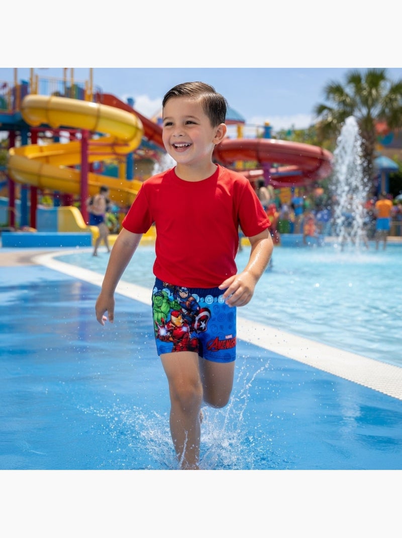 Marvel - Boxer de bain garçon Bleu marine - Kiabi